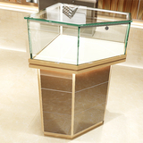 鸿钛 珠宝 钻石转角柜精品拐角柜玻璃柜台珠宝饰品展示柜 可定制