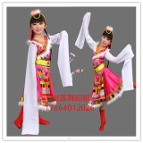 儿童表演服幼儿藏族舞蹈服水袖女童蒙古族服装民族舞演出服特价