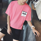 2016夏季新款范思哲男士短袖圆领T恤男装修身半袖纯棉打底体恤衫