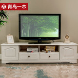 欧式田园实木电视柜 整体白橡木电视柜组合现代简约小户型客厅1.5