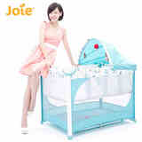 英国Joie巧儿宜新生婴儿童床实用型宝宝游戏床欧式便携可折叠摇床
