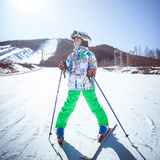 滑雪服户外 儿童滑雪服套装 男女童防风防水保暖双板滑雪衣裤套装