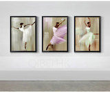 芭蕾舞女孩抽象人物装饰画舞蹈学校儿童房挂画玄关壁画卧室墙画