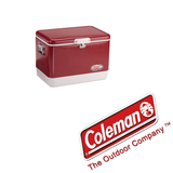 Coleman科勒曼51升不锈钢保温箱 红色