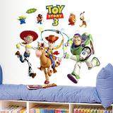 玩具总动员卡通墙贴纸儿童房男孩卧室幼儿园布置墙创意可移除贴画