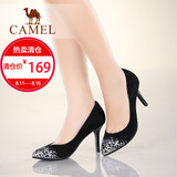【热卖】camel骆驼女鞋 优雅羊皮浅口尖头细高跟女单鞋 春新款