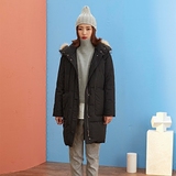 衣备录2015冬季新款原创欧美中长款羽绒服女大毛领白鹅绒加厚外套