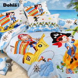 多喜爱儿童纯棉床上用品三四件套床单式卡通加勒比海之海贼传说