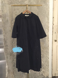 香港专柜代购initial 15秋季新品女黑色长款连衣裙15FDNFMCXX088
