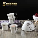 欧式茶具花茶茶具咖啡杯套装现代简约英式下午茶陶瓷茶壶杯具包邮