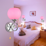 简约现代温馨壁灯 粉红过道时尚书房卧室床头壁灯 LED客厅壁灯
