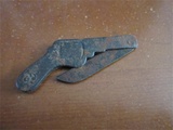 民俗收藏建国初期老羊角小刀挂件 玩具 老羊角收辟邪挂件造型奇特