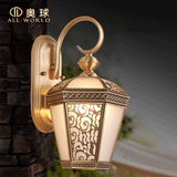 新中式壁灯过道阳台灯led灯欧式全铜创意灯户外壁灯防水庭院灯具