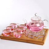 耐热玻璃茶具套装整套功夫泡茶壶沏茶壶花茶壶茶杯茶盘四合一特价