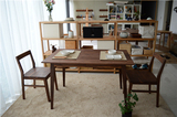 北欧简易双人电脑桌台式桌家用小书桌实木写字台简约办公桌田园