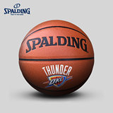 SPALDING官方旗舰店NBA俄克拉荷马雷霆队徽室内室外PU篮球74-666Y