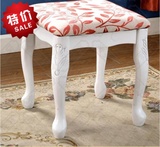 全实木餐椅家用简约现代白色桦木椅子凳子椅包邮梳妆方凳换鞋凳