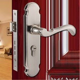 固特室内门锁卧室欧式实木门锁简约把手青古铜防盗锁5A497