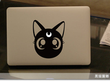 黑猫露娜 MacBook苹果笔记本个性贴纸局部贴黑白转移贴苹果广告