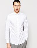 英国超快代购2016春装新款Selected Homme男士白色修身长袖衬衫