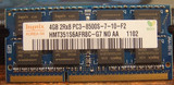 现代 Hynix 4G DDR3 1066 1067 PC3-8500S笔记本内存条 16颗粒