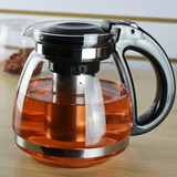 包邮耐热玻璃茶壶茶具不锈钢过滤水壶花茶壶餐厅泡茶壶1.5L