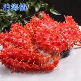 【泊海情】阿拉斯加帝王蟹3.6-4斤 鲜活熟冻冰鲜皇帝蟹大螃蟹