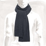 Hermes爱马仕欧洲专柜正品代购新款深灰色羊绒男围巾H393663T