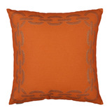 现代简约新古典棉麻抱枕靠垫套床头沙发样板间烫钻抱枕白 蓝 橙色