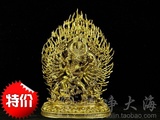 佛教用品/佛像造像，台湾祥狮，尼泊尔版大威德金刚，纯铜7寸29cm