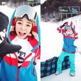 韩国 NAPPING 单板 男女滑雪帽衫 卫衣 滑雪服女套装男裤加厚外套