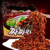 韩国进口零食品 三养袋装炸酱面干拌面方便泡面 140g*5包