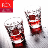 意大利RCR进口叶纹水晶玻璃创意白酒杯 烈酒杯 一口杯 子弹杯 小