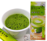 日本进口零食品 AGF MAXIM抹茶牛奶拿铁速溶咖啡奶茶 4条装