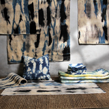 复古抽象民族风扎染kilim设计师客厅地毯地垫床前毯北欧艺术挂毯