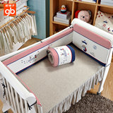 好孩子婴儿床上用品套件 新生儿宝宝床品婴儿床帏纯棉床围五件套