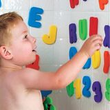 早教出美国海绵宝宝EVA泡沫26字母墙贴浴室洗澡益智戏水认知玩具
