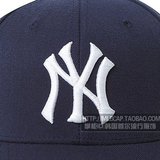 MLB男士冬季帽子女MLB正品包邮深蓝色洋基队NY鸭舌帽棒球帽NY帽韩