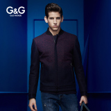 G＆G 秋冬休闲夹克男士外套修身立领太平鸟夹克衫短款jacket青年