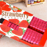 日本进口零食品 Meiji明治至尊草莓钢琴巧克力