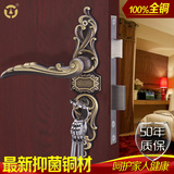 老铜匠铜锁房门锁全铜门锁卧室内门锁大门锁现代欧美中式863-362