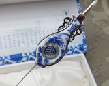 北京大学复古风书签 青花瓷 特色中国风 送老外同学生创意小礼品