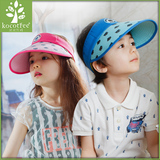 韩国kk树儿童帽子夏男童女童空顶帽2-4-8岁防晒遮阳帽小孩太阳帽