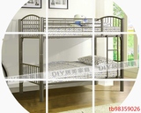 欧式成人铁艺上下床组合双层床白色铁艺高低床上下铺子母床1.2米