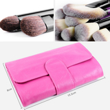 新款24支紫色化妆刷套装高档超细纤维玫红化妆工具全套彩妆工具