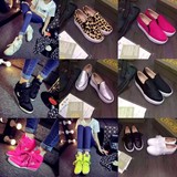 香港代购2016新款ASH女鞋松糕厚底鞋豹纹休闲运动鞋内增高女鞋