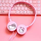 韩国头戴式耳机可爱卡通耳麦电脑手机通用凯蒂猫可折叠耳机女学生