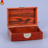 红木首饰盒全独板老挝大红酸枝珠宝收纳盒木雕家具摆件实木工艺品