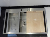 普乐美SUS304不锈钢水槽 克虏勃系列 KB153 高档单槽手工盆