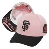 韩国代购-正品MLB巨人队棒球帽,遮阳帽,粉色全封帽鸭舌帽 男女帽